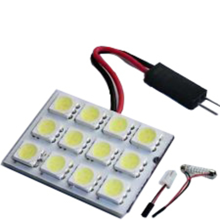 RACE SPORT 12 Chip 5050 Led Dome Panel (Red) (Each) RS-5050-12DOME-R